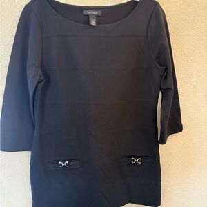 White House Black Market Elegant Black Top